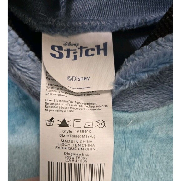 Disguise Stitch Costume Kids Official Lilo and Stitch Costume Jumpsuit 7-8 - Picture 3 of 3